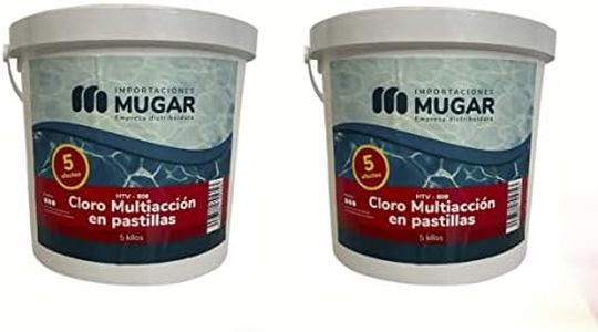 Mugar- Cloro 5 Acciones 5kg en Pastillas de 200 Gramos para Piscinas - Paquetes de 2 o 4 Unidades- 10 o 20kg (2)