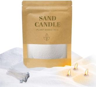 Poiykmt 18oz Candle Sand, Sand Candles with Wicks (20 Pcs), Pearled Candle, Reusable, Scented Wax for Weddings Thanksgiving Halloween Christmas and Parties (Purified Slumber)