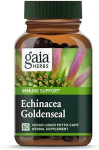 Gaia Herbs RapidRelief Echinacea Goldenseal 60 Vegetarian Liquid Phyto-Caps