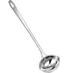 Stainless Steel Canning Ladle Oil Soup Spoon Canning Ladle Pouring Rim Canning Ladle for Kitchen Cooking Tool, 2 oz (1)