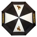 Team Golf NCAA Wyoming Cowboys 62" Umbrella with Protective Sheath, Double Canopy Wind Protection Design, Auto Open Button