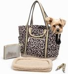 Cleverpup Transit Tote Dog Carrier 4-Piece Set - Medium, Leopard