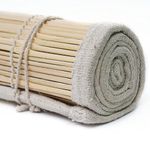 MALKAS BOUTIQUE W 3 Ft× H 8 Ft (Pack of 1) Bamboo Curtain| Outdoor Roll-Up Blinds for Balcony, Veranda & Windows | Sun Protection | All-Season Bamboo Protection