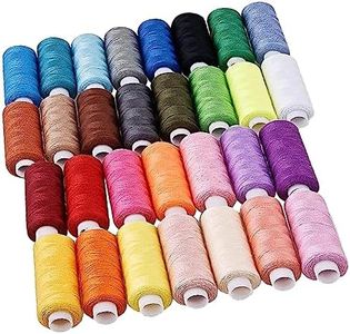 Haobase Sewing Thread Assortment Coil 30 Color 250 Yards Each Spool Polyester Thread Sewing Kit for Hand or Machine Sewing