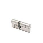 Sterling TS007 BS1 1 Star Police Approved Secured by Design Euro Door Cylinder, Satin Nickel, 45mm x 55mm (100mm Total)