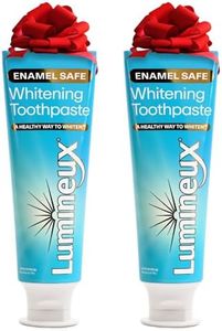 Lumineux Teeth Whitening Toothpaste 2 Pack Peroxide Free Enamel Safe for Sensitive Whiter Teeth Certified Non-Toxic, Fluoride Free, No Alcohol, Artificial Colors, SLS Free Dentist Formulated - 3.75 Oz