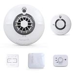 FireAngel Pro Connected 6 Piece Kit - Battery Powered Wireless Smoke x2, Heat, CO Alarms with Gateway + Control Unit