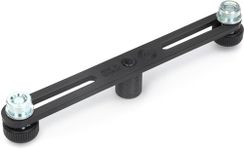 K&M Stands 23550-BLACK Microphone Bar for 2 Microphones