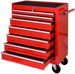 Rolling Tool Chest, 7-Drawer Rolling Tool Box With Interlock System And Wheels For Garage, Warehouse, Workshop, Repair Shop