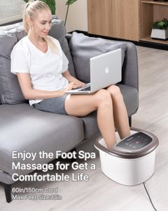 RENPHO Foot Spa Massager – Heated Soak, Brown