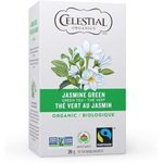 Celestial Seasonings Organic Jasmine Green Tea, 18 Count (Pack of 6), White