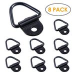 8Pcs Cargo Tie-Down Anchors 2" Diameter V-Ring Bolton Trailer Anchor Replacement for D-Ring Plastic Flush Mount Pan Fitting Tie Dow for Trailers Trucks Warehouses