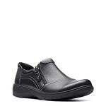 Clarks Collection Women's Carleigh Ray Oxford, Black Leather, 8 Wide US