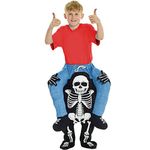 Morphsuits Skeleton Piggyback Kids Costume, One Size