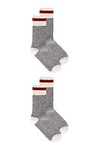 Great Northern Ladies Multipack Boot Socks | Sock Size 9-11 (2 Pairs, Grey)