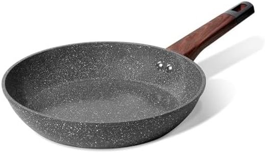Innerwell 26 CM Nonstick Frying Pan Skillet, Egg pan, Non Stick Granite Fry Pan Egg Pans Omelet Pans, Chef's Nonstick Frying Pans,Small Frying Pan Nonstick PFOA Free