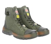 Liberty Warrior Super Jungle King for Men, Line Print, Leather, Hard Toe, 19-47HSBG Commando Army Shoes for Men, Light Weight, Waterproof, Military Boot for Men, Olive Green Size - 5UK