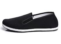 UNOW Chinese Traditional Cloth Kung Fu Shoes,Classic Soles,Black,43 | (US:Men 9.5 | Women 10.5-11)