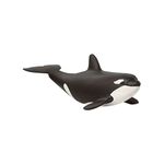 SCHLEICH 14836 Baby Orca Wild Life Toy Figurine for children aged 3-8 Years, White