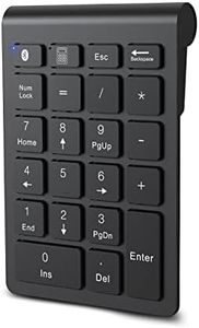 Bluetooth Numeric Keypad, cimetech 22-Keys Wireless Number Pad for Data Entry, Portable Multi-Function Financial Accounting Number Keypad, Keyboard Extensions Compatible with Laptop/Desktop/Notebook