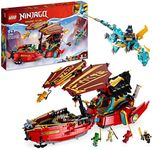 LEGO NINJAGO Destiny's Bounty - Race Against Time, Ninja Air Ship Toy Set with 2 Dragon Figures & 6 Minifigures, Vehicle Set, Birthday Gift Idea for 9 Plus Year Old Kids, Boys & Girls 71797