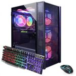STGAubron Gaming PC Desktop Computer, Intel Core i7-10700KF up to 5.1G, GeForce RTX 3060 12G, 16G DDR4, 1T SSD, WiFi 6, BT 5.0, RGB Fan x6, Windows 11 Home