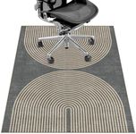 Office Chair Mat for Hardwood Floor&Tile Floor,36"X 48" Heavy Duty Desk Chair Mat for Hard Floors, Under Desk Rug for Rolling Computer Chair,Anti Slip,Low Pile Carpet Floor Protector-Geo Grey