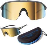 Living out your qool time Polarized Wrap Around shield cycling Sunglasses Men Women Golfing ski Triathlon Volleyball Running Baseball 118