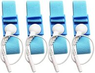 Adjustable Estim Wrist Strap Components 4pcs Blue Stim Loops 4pcs White Wires