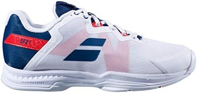 Babolat Men's SFX3 All Court Tennis Shoes, White/Estate Blue, 10.5 UK