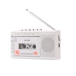 FIOLEES Portable Cassette Player Recorder, Audio Cassette Tape to MP3 Digital Converter, Support TF Card or USB Recording, AM FM, Build-in Speaker and Earphone Jack, Powered by DC Power or AA Battery