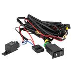 Fog Light Switch Wiring Kit, 12V Universal Car LED Fog Light On/Off Switch Wiring Harness Relay Kit