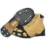 Due North All Purpose Industrial Ice Cleats for Men & Women - Traction Aids for Walking & Working on Snow/Ice - 16 Spikes