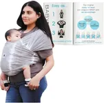 Petite Original Baby K'tan Baby Carrier: #1 Easy Pre-Wrapped, Soft, Slip-On, No Rings, No Buckles | 5 in 1 Baby Sling Gift | Infant Wrap for Newborn to Toddler up to 35lb 2-4 Women, up to 36 Men