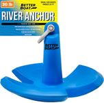 Better Boat River Anchor, 30lb, Marine-Grade Coated Mushroom Anchor for Boats, Pontoons, 26 ft, Available in 8, 12, 20, or 30 lbs