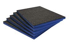 Shadow Foam Multi-Packs - Pack of 5: 600mm x 420mm x 30mm | Cut and Peel Foam for Tool Boxes, Tool Chests, Flight Cases & Tool Storage | Lean, 5S, Kaizen & Storage Boxes (30mm, Blue)