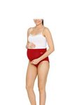 LAVOS Women’s Maternity Panty Underwear, Adjustable Full Coverage High Waist Bamboo Cotton Pregnancy Panties, After Delivery Over The Belly Anti-Bacterial Odour Free Comfortable Brief for Ladies(S)