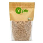 Yupik Organic Pearl Barley, 1 kg, Non-GMO, Kosher, Vegan, Hulled Grains, Salt-Free, Oil-Free, Source of Fiber, Ideal for Cooking & Baking