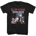 American Classics Killer Klowns from Outer Space 1988 Fantasy Movie Klowns in Space Adult T-Shirt Black