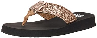 Yellow Box Women's Feliks Flip-Flop, Rosegold, 7.5