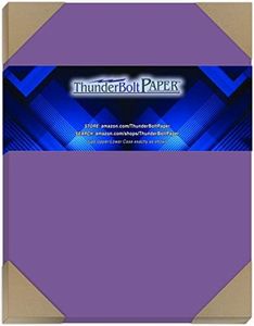 100 Bright Purple Grape 65# Cardstock Paper 8.5" X 11" (8.5X11 Inches) Standard Letter|Flyer Size - 65Cover/45Bond Light Weight Card Stock - Bright Printable Smooth Paper Surface