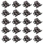 BTMB Cold Rolled Steel Cupboard Closet Cabinet Door Double Ball Roller Catch Latch 20pcs (Bronze Tone)