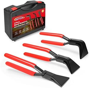 BETOOLL 3-Piece Hand Seamers Sheet Metal Tools Set - Straight Jaw, 45°, and 90° Metal Bending Pliers with Tool Box Storage Case for Bending and Flattening Sheet Metal