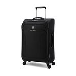 Atlantic Preferred LITE Upright Expandable Spinner Luggage 24-Inch, Black