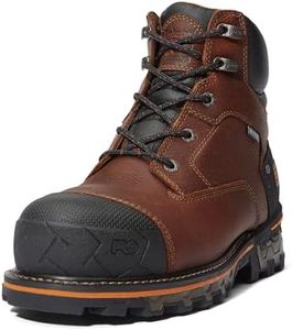Timberland PRO Men's Boondock 6 Inch Composite Safety Toe Insulated Waterproof Industrial Work Boot, Brown-2024 New, 11
