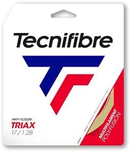 Tecnifibre Triax Tennis String, Natural, 1.28 mm Gauge