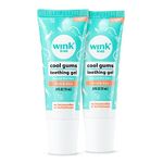 Wink Naturals Cool Gums Teething Gel Double Pack, Baby Teething Relief, Drug & Alcohol-Free, Benzocaine & Belladonna-Free, Toddler Toothpaste, Two 10 ml tubes