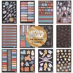 Star Wars x Erin Condren Classic Sticker Book - 254 Stickers Total. 12 Mixed Metallic Sticker Sheets. 5" x 7.75". Fun and Functional Star Wars Designs by Erin Condren.