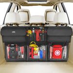 Oasser Back Seat Trunk Organizer Car Organizer Storage Hanging Cargo Storage Bag for SUV Truck MPV VAN 6 Large Pockets 3 Adjustable Straps 110x48.5 cm