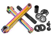 KHE MVP Set 8T Mid BB CrMo BMX Crank 19 mm Axle Oil Slick Jet Fuel R1